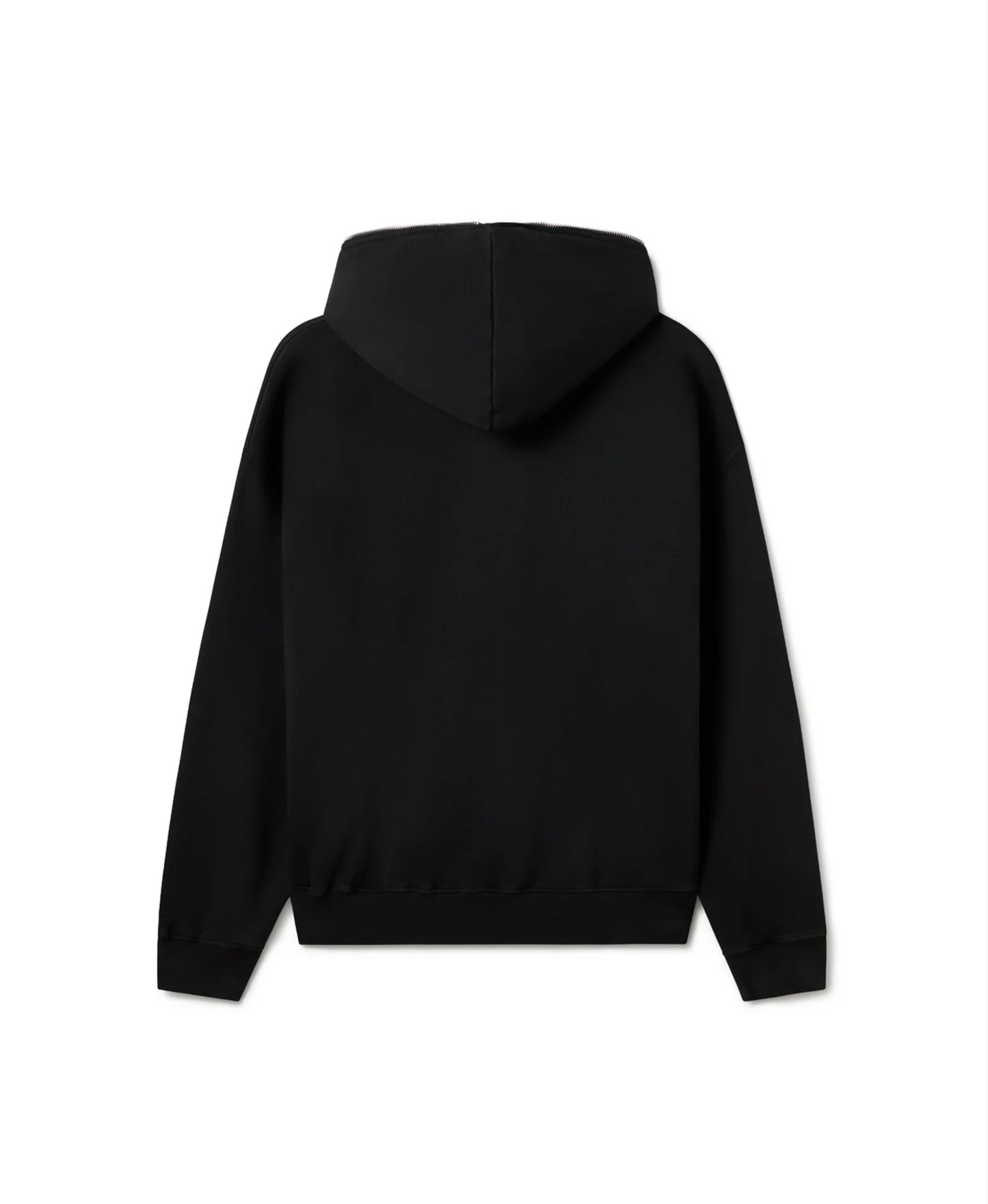 Blank Cotton Zip in Black