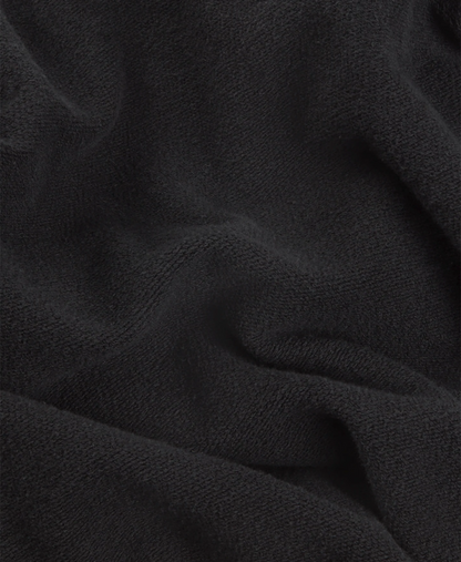 Blank Cotton Zip in Black