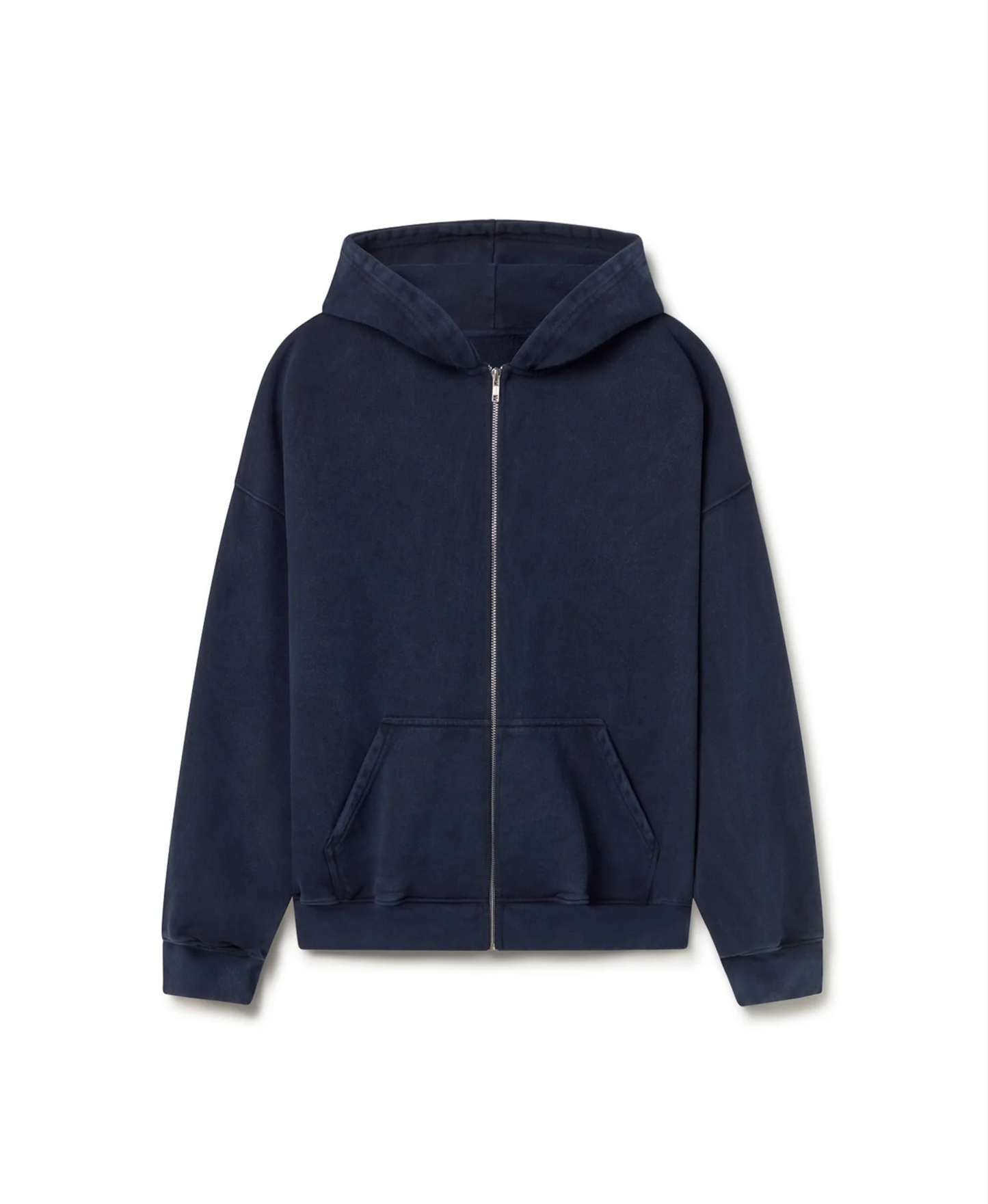 Blank Cotton Zip in Navy