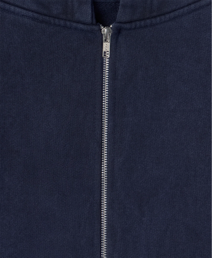 Blank Cotton Zip in Navy